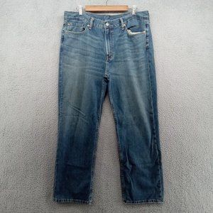 Levis Jeans Mens 38x30 Blue Faded 514 Straight Leg Loose‎ Casual Baggy Grunge